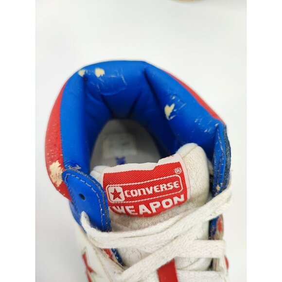 Converse Men’s Vintage Weapon 3Y0207 White Leather Shoes Size 10.5 main image 4